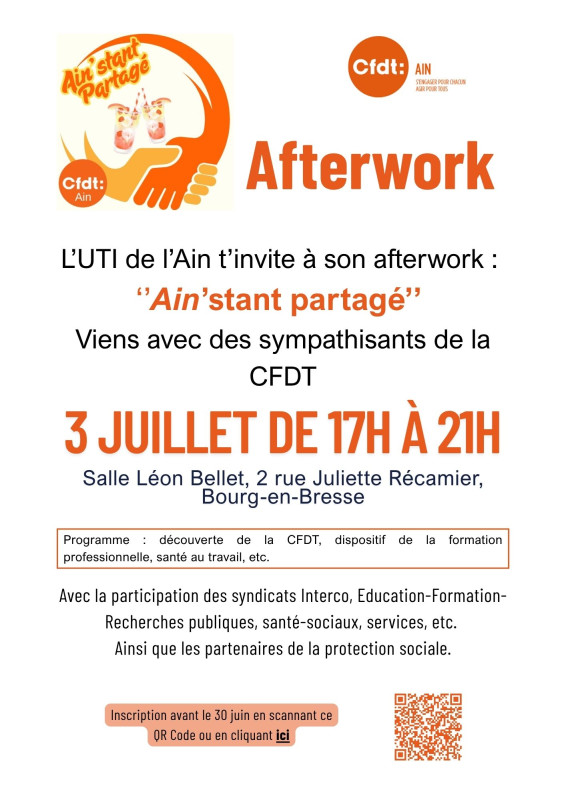 Ainstant Partagé - L'afterwork de l'UTI de l'Ain