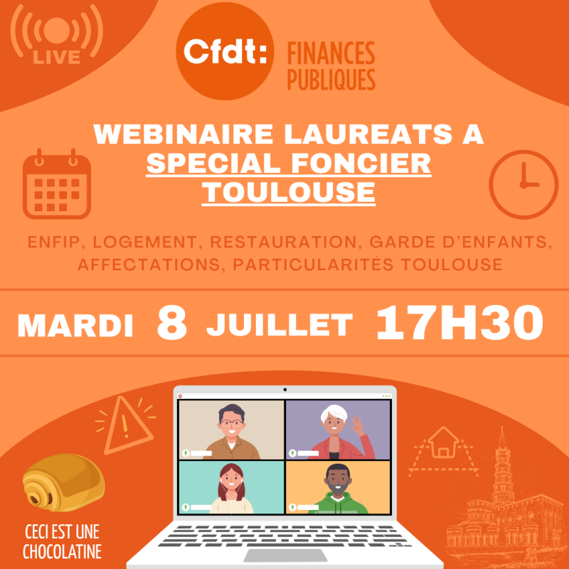 DGFiP : webinaire CFDT Lauréats A Spécial Foncier Toulouse