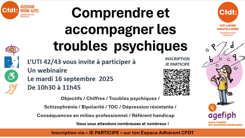 WEBINAIRE : Comprendre et accompagner les troubles psychiques