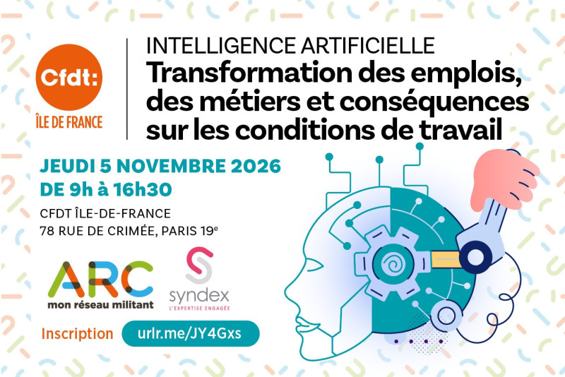INTELLIGENCE ARTIFICIELLE : TRANSFORMATION DES EMPLOIS, DES METIERS ET CONSEQUENCES SUR LES CONDITIONS DE TRAVAIL