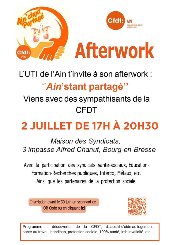 Afterwork UTI de l'Ain