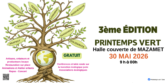 Printemps Vert Tarn - 30 mai - Mazamet