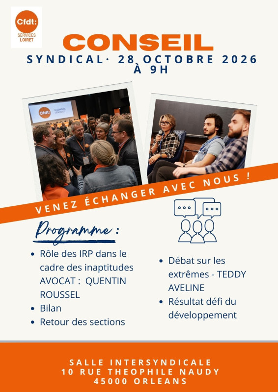 CONSEIL SYNDICAL DU 28 OCTOBRE 2026