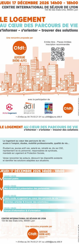 LE LOGEMENT AU CŒUR DES PARCOURS DE VIE s'informer - s'orienter - trouver des solutions